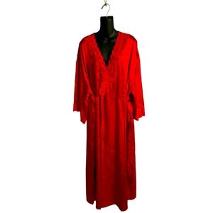 Gold Tag Victoria's Secret  M/L Silk Night Robe Gown Valentines